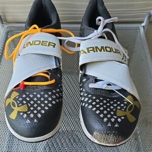 Under Armour Black and Gold Triple Jump Sneaker